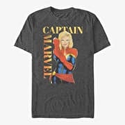 Merch Marvel Avengers Classic - Cap Marv Unisex T-Shirt Dark Heather Grey