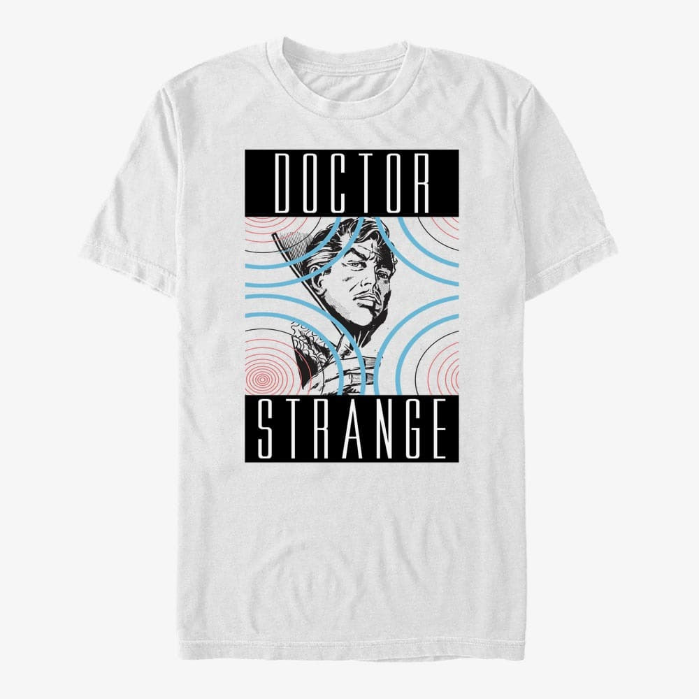 Trička Merch Marvel Avengers Classic - Doctor What Unisex T-Shirt White