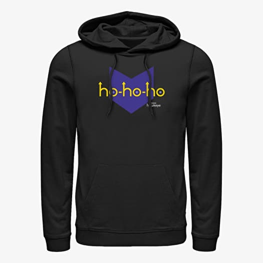 Sweatshirt Merch Marvel Hawkeye - Hawkeye HoHoHo Logo Unisex Hoodie Black