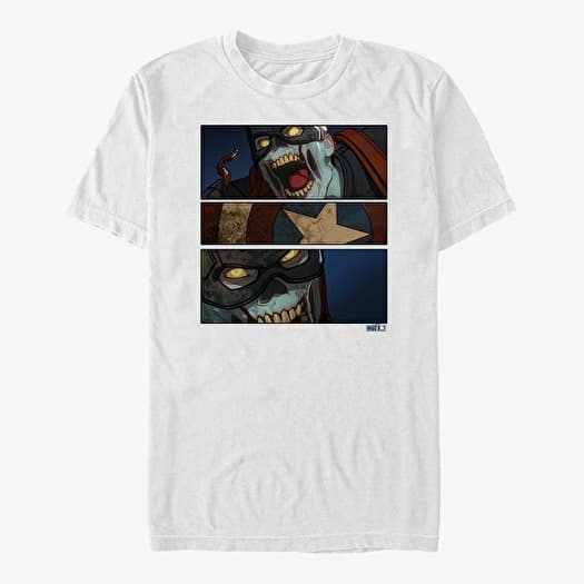 Camiseta Merch Marvel What If...? - Zombie Cap Panels Unisex T-Shirt White