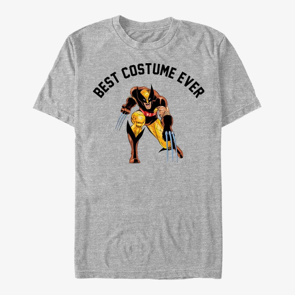 Trička Merch Marvel X-Men - Best Wolverine Costume Unisex T-Shirt Heather Grey