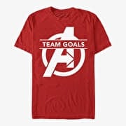 Merch Marvel Avengers: Endgame - Team Goals Unisex T-Shirt Red