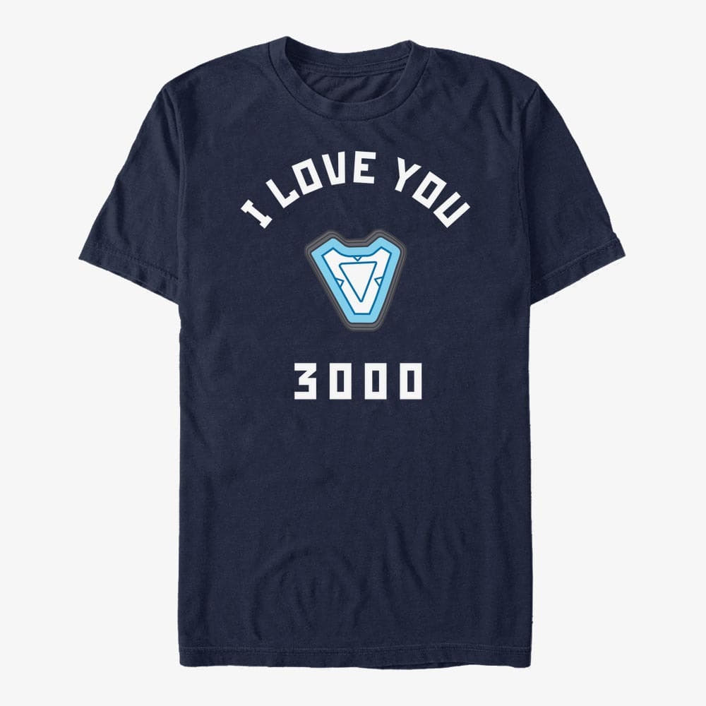 Trička Merch Marvel Avengers: Endgame - Three Thousand Unisex T-Shirt Navy Blue