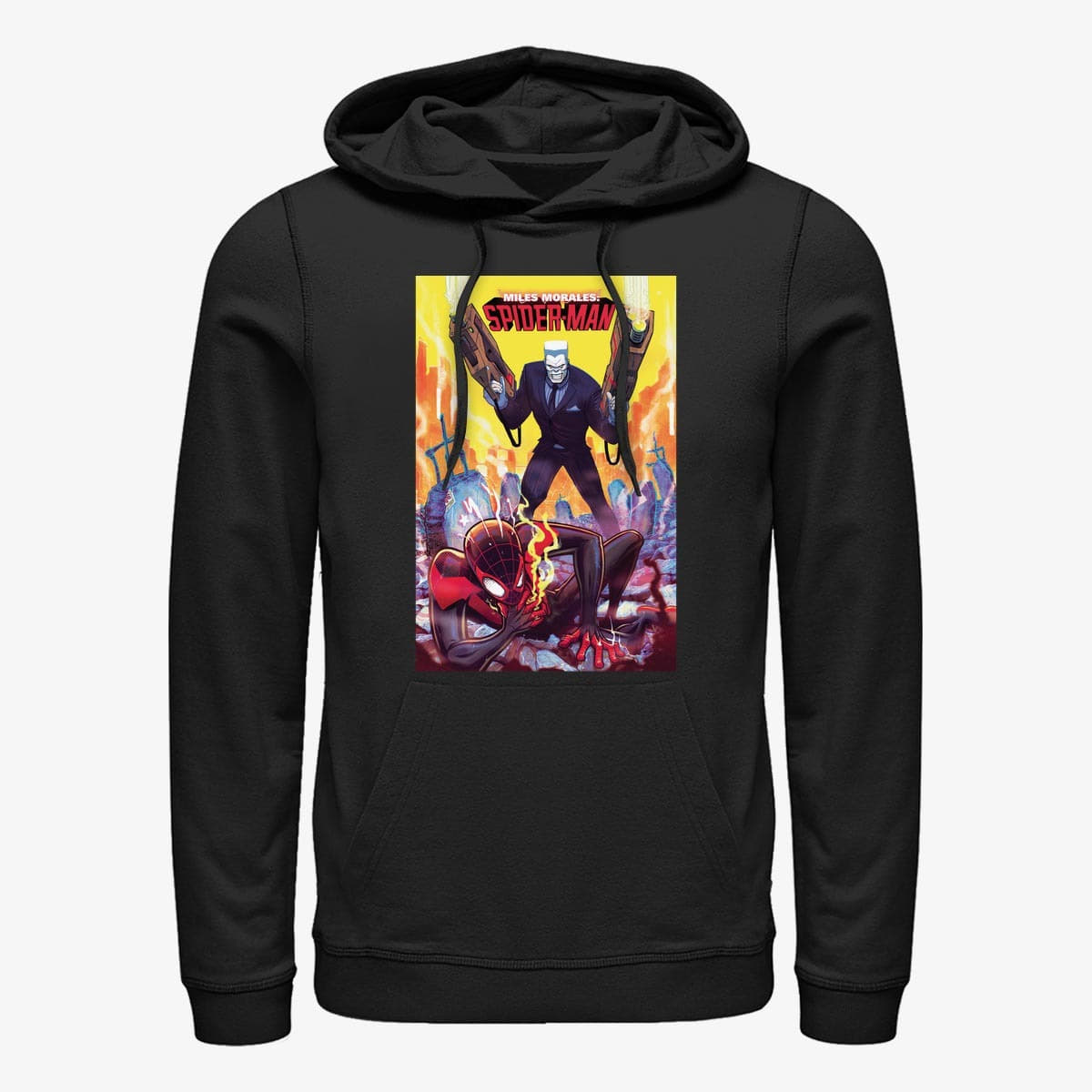 Sweatshirts Merch Marvel Spider-Man Classic - Miles Morales SpiderMan Unisex Hoodie Black