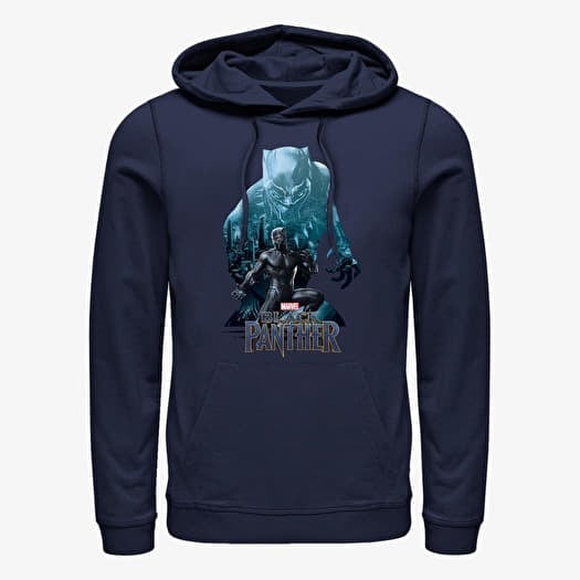 Mikina Merch Marvel Avengers Classic - Blue Panther Unisex Hoodie Navy Blue