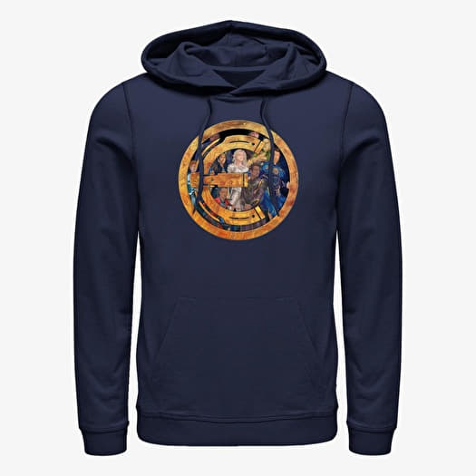 Sweatshirt Merch Marvel The Eternals - ETERNALS BADGE GROUP SHOT Unisex Hoodie Navy Blue