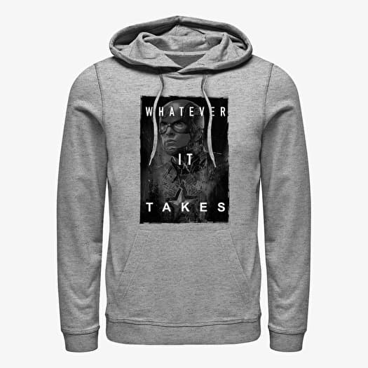 Pulóver Merch Marvel Avengers: Endgame - Darken Cap Unisex Hoodie Heather Grey