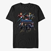 Merch Marvel Avengers: Endgame - Heros Logo Unisex T-Shirt Black