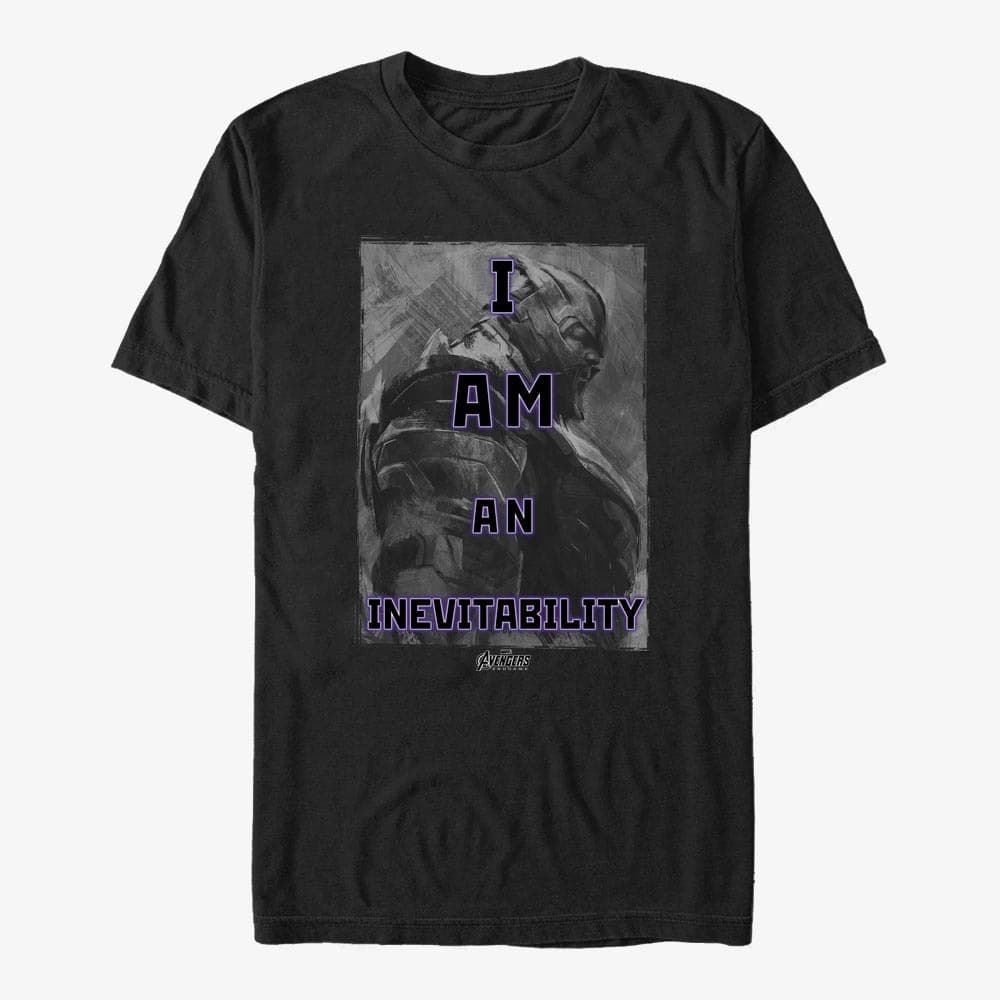 majice kratkih rukava Merch Marvel Avengers: Endgame - Thanos Driven Unisex T-Shirt Black