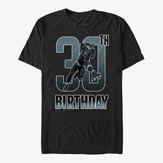 T-särk Merch Marvel Avengers Classic - Black Panther 30th Bday Unisex T-Shirt Black