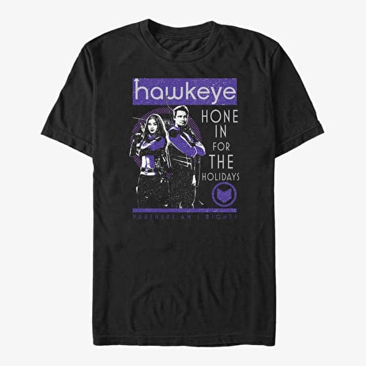 Póló Merch Marvel Hawkeye - Poster Team Unisex T-Shirt Black