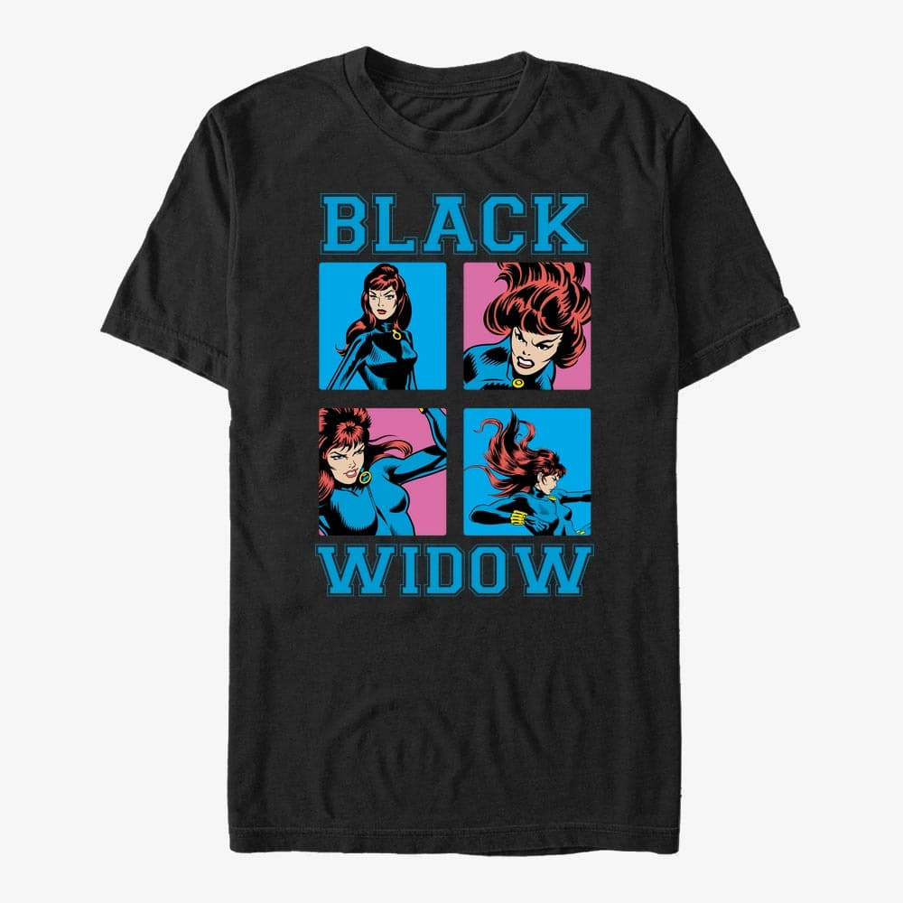 T-Shirts Merch Marvel Avengers Classic - Pop Widow Unisex T-Shirt Black