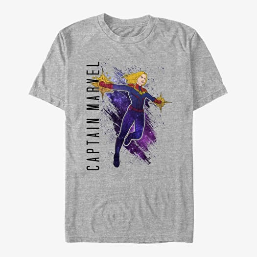 T-särk Merch Marvel Avengers: Endgame - Captain Marvel Painted Unisex T-Shirt Heather Grey
