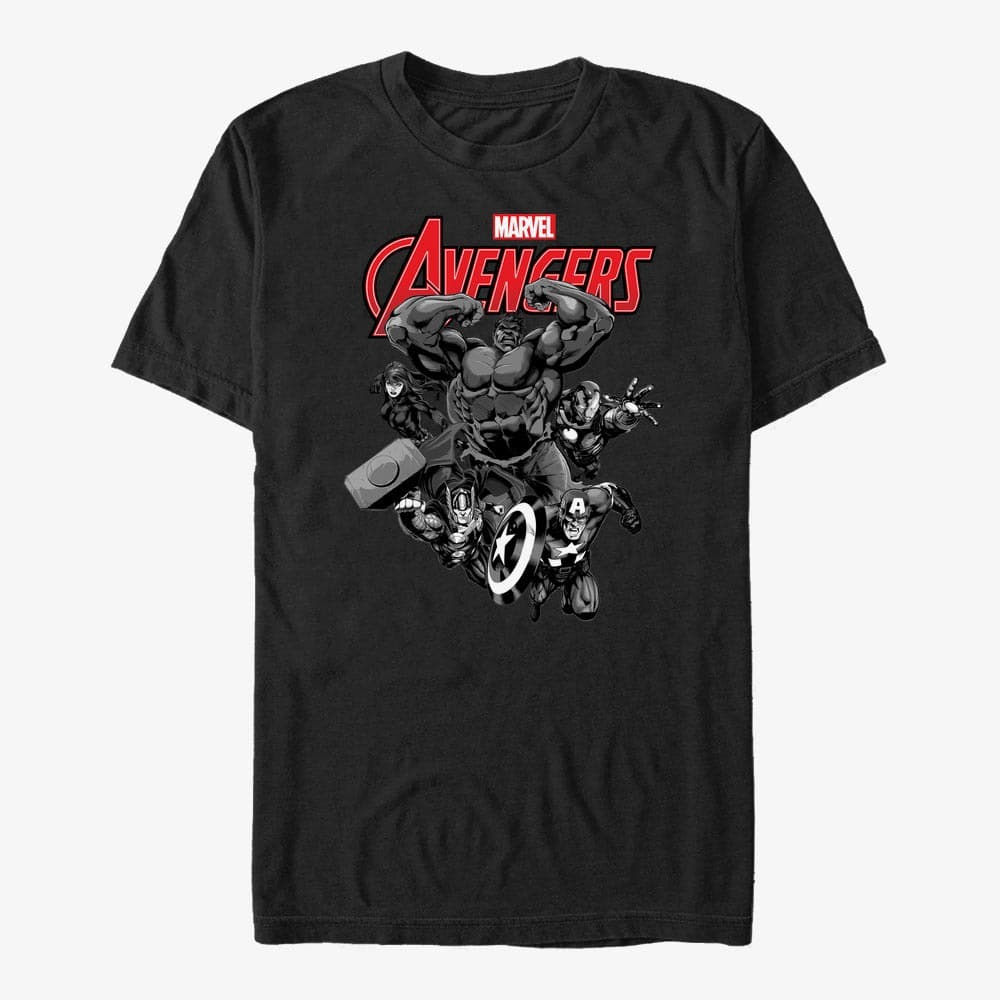 T-Shirts Merch Marvel Avengers Classic - Avengers Unisex T-Shirt Black