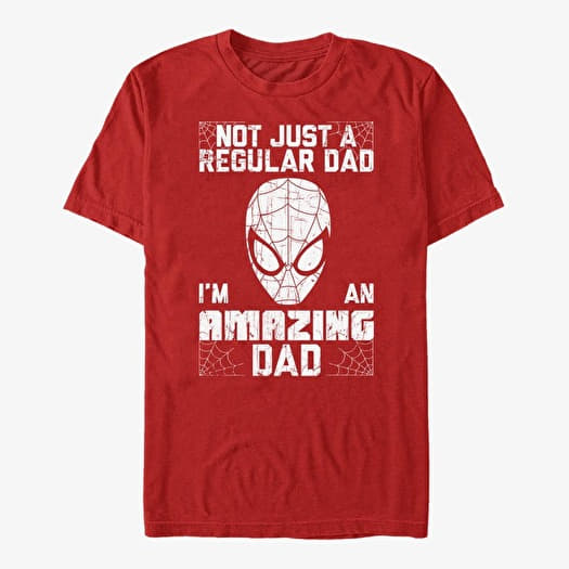 T-shirt Merch Marvel Spider-Man Classic - Amazing Dad Man Unisex T-Shirt Red