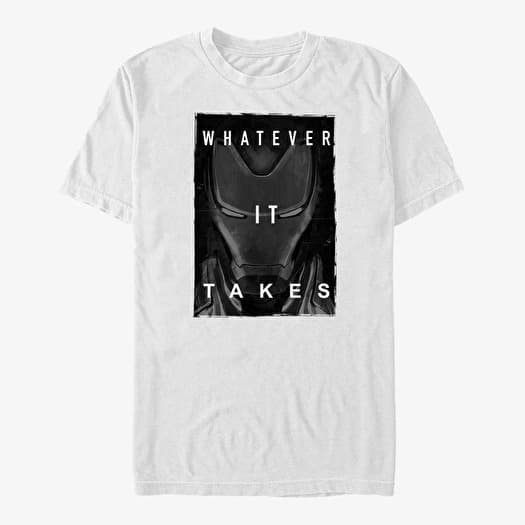 T-särk Merch Marvel Avengers: Endgame - Ironman Darken Unisex T-Shirt White