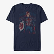 Merch Marvel What If...? - Union Carter Unisex T-Shirt Navy Blue