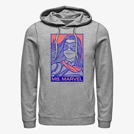 Hanorac Merch Ms. Marvel - Pop Ms Marvel Unisex Hoodie Heather Grey