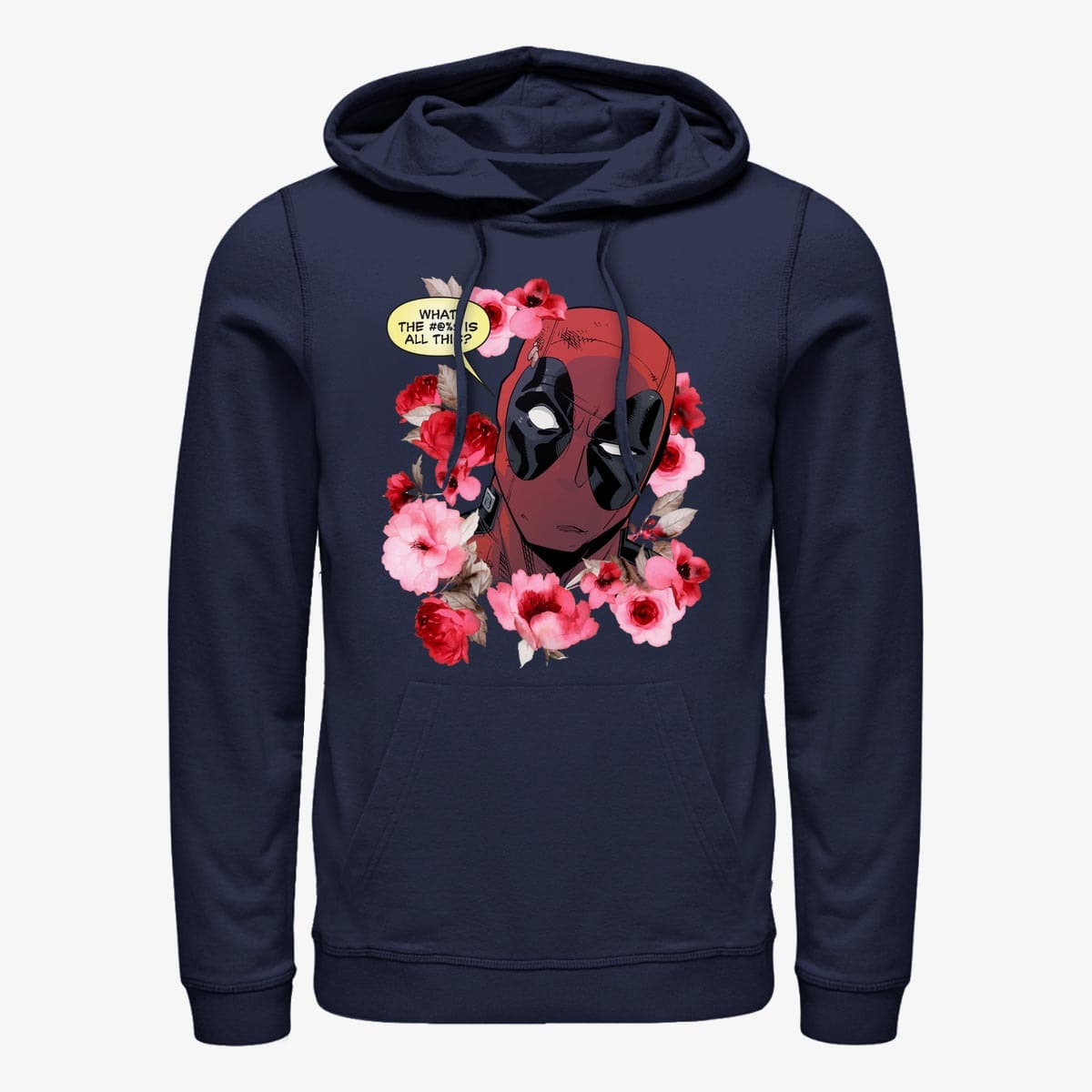 Hoodies and sweatshirts Merch Marvel Deadpool What is This Unisex Hoodie Navy Blue Queens