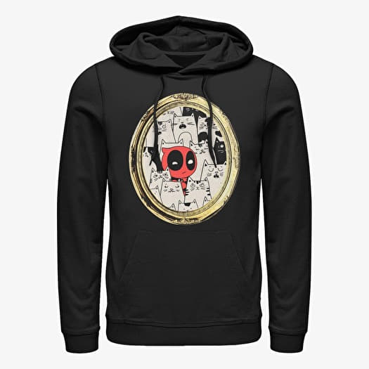Sweatshirt Merch Marvel Deadpool - Cats Rule Everything Around Me Unisex Hoodie Black