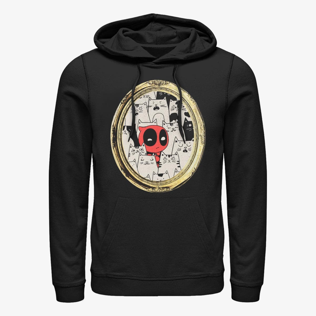 Sudaderas Merch Marvel Deadpool - Cats Rule Everything Around Me Unisex Hoodie Black