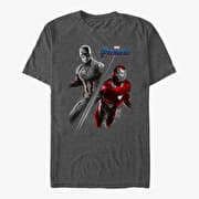 Merch Marvel Avengers: Endgame - Cap Ironman Unisex T-Shirt Dark Heather Grey