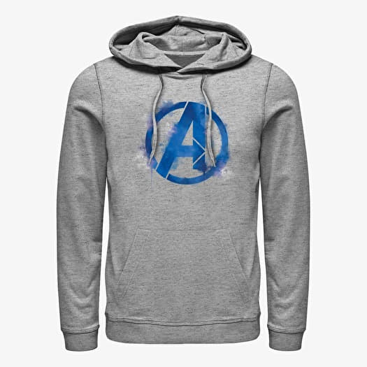 Merch Marvel Avengers: Endgame - Avengers Spray Logo Unisex Hoodie Heather Grey