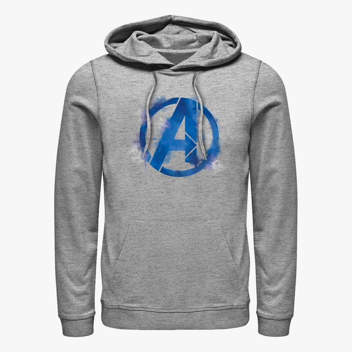 Mikiny Merch Marvel Avengers: Endgame - Avengers Spray Logo Unisex Hoodie Heather Grey