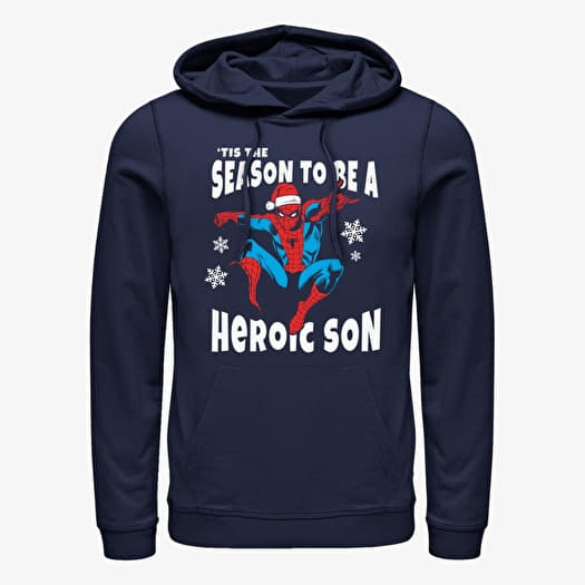 Sweatshirt Merch Marvel Spider-Man Classic - Heroic Son Unisex Hoodie Navy Blue