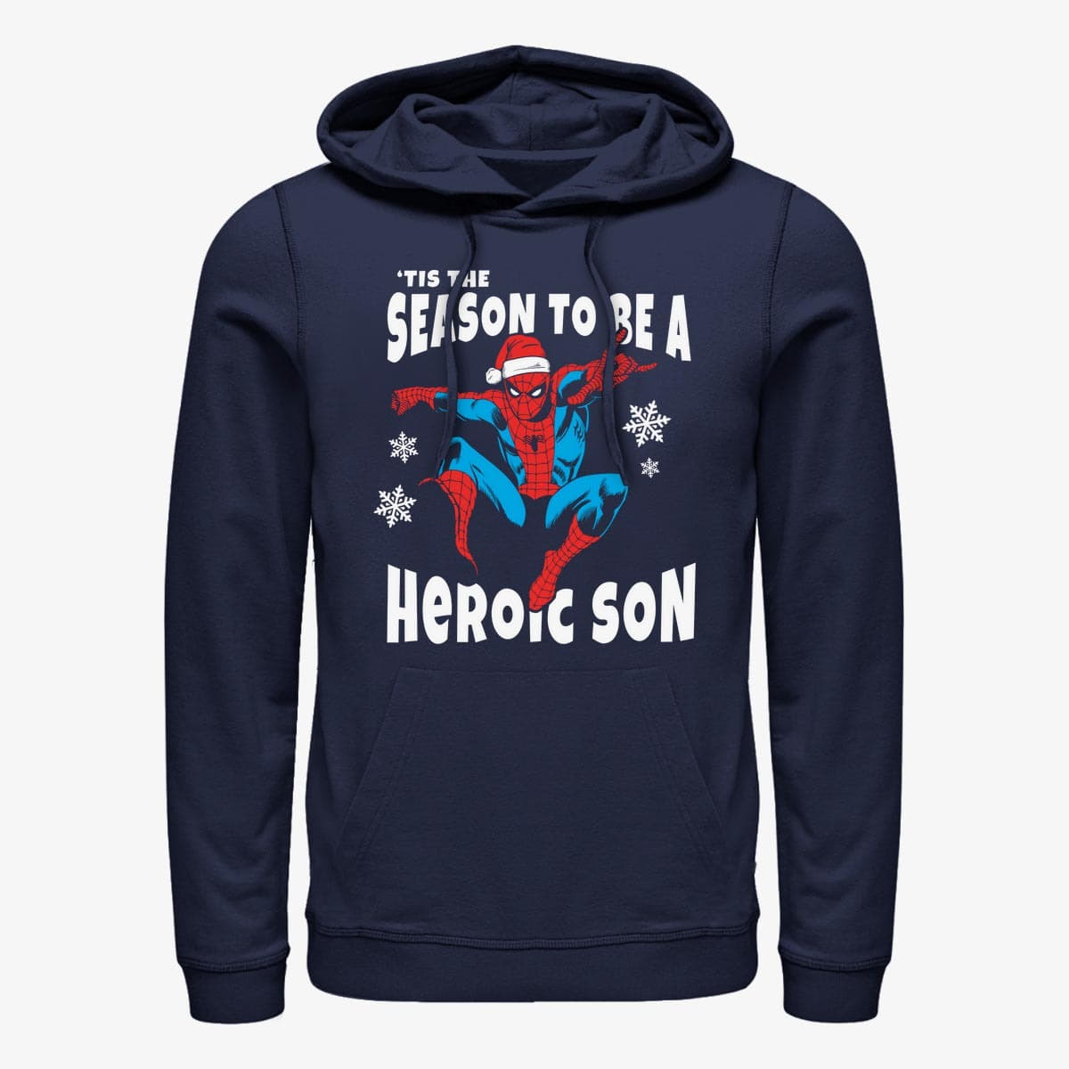 Толстовки та реглани Merch Marvel Spider-Man Classic - Heroic Son Unisex Hoodie Navy Blue