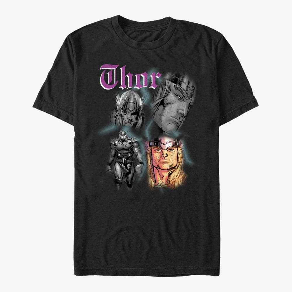 Trička Merch Marvel - Thor Homage Unisex T-Shirt Black