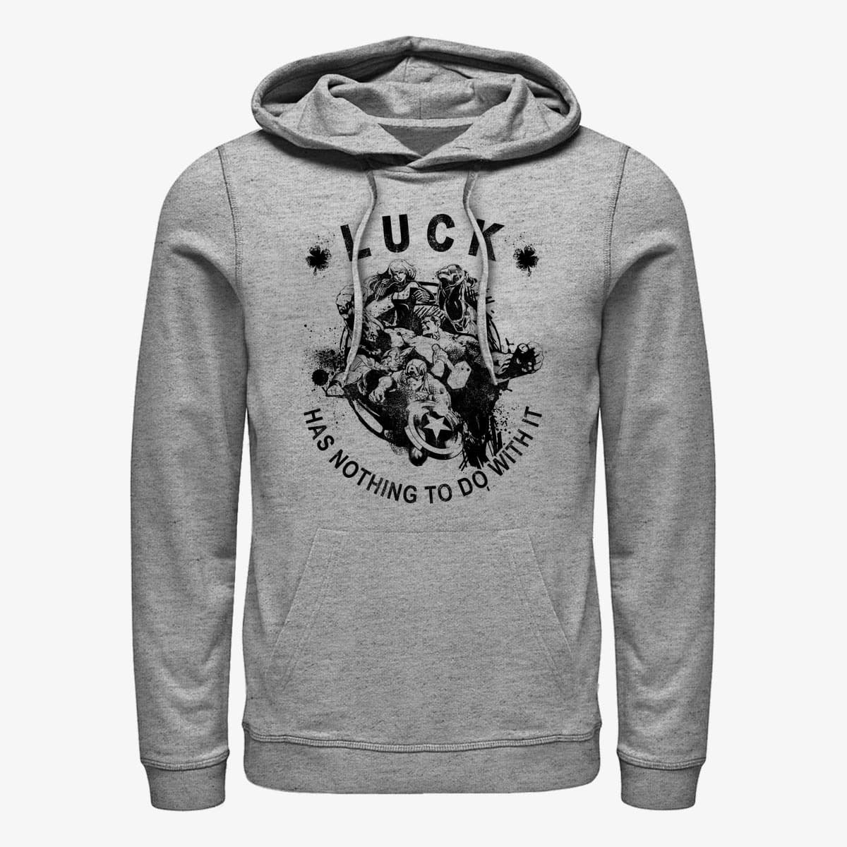 Hoodies and sweatshirts  Merch Marvel Avengers Classic - Avengers No Luck Just Skill Unisex Hoodie Heather Grey