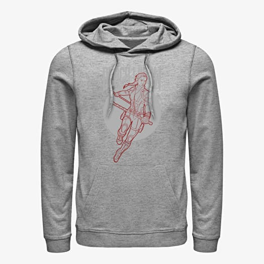Bluza Merch Marvel Avengers: Endgame - Black Widow Simplicity Unisex Hoodie Heather Grey