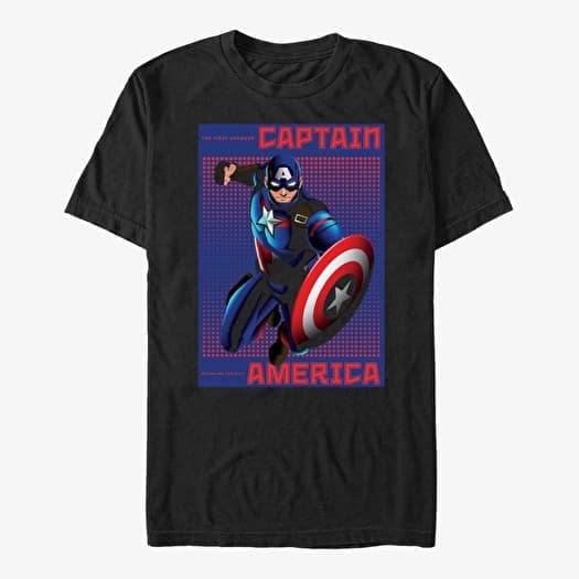 Merch Marvel Avengers Classic - Halftone Cap Unisex T-Shirt Black