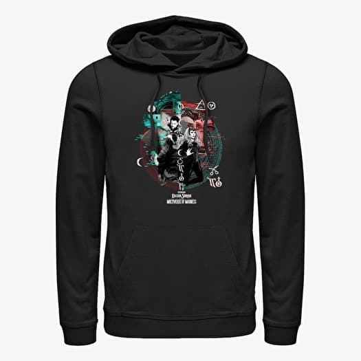 Sweatshirt Merch Marvel Doctor Strange 2 - Magic Glitch Unisex Hoodie Black