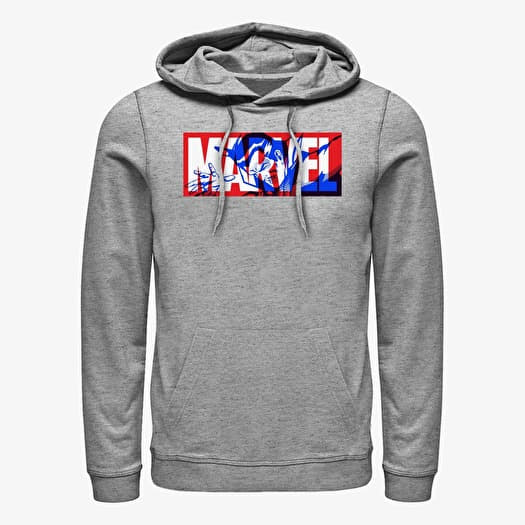 Sweatshirt Merch Marvel - Wizard Logo Unisex Hoodie Heather Grey