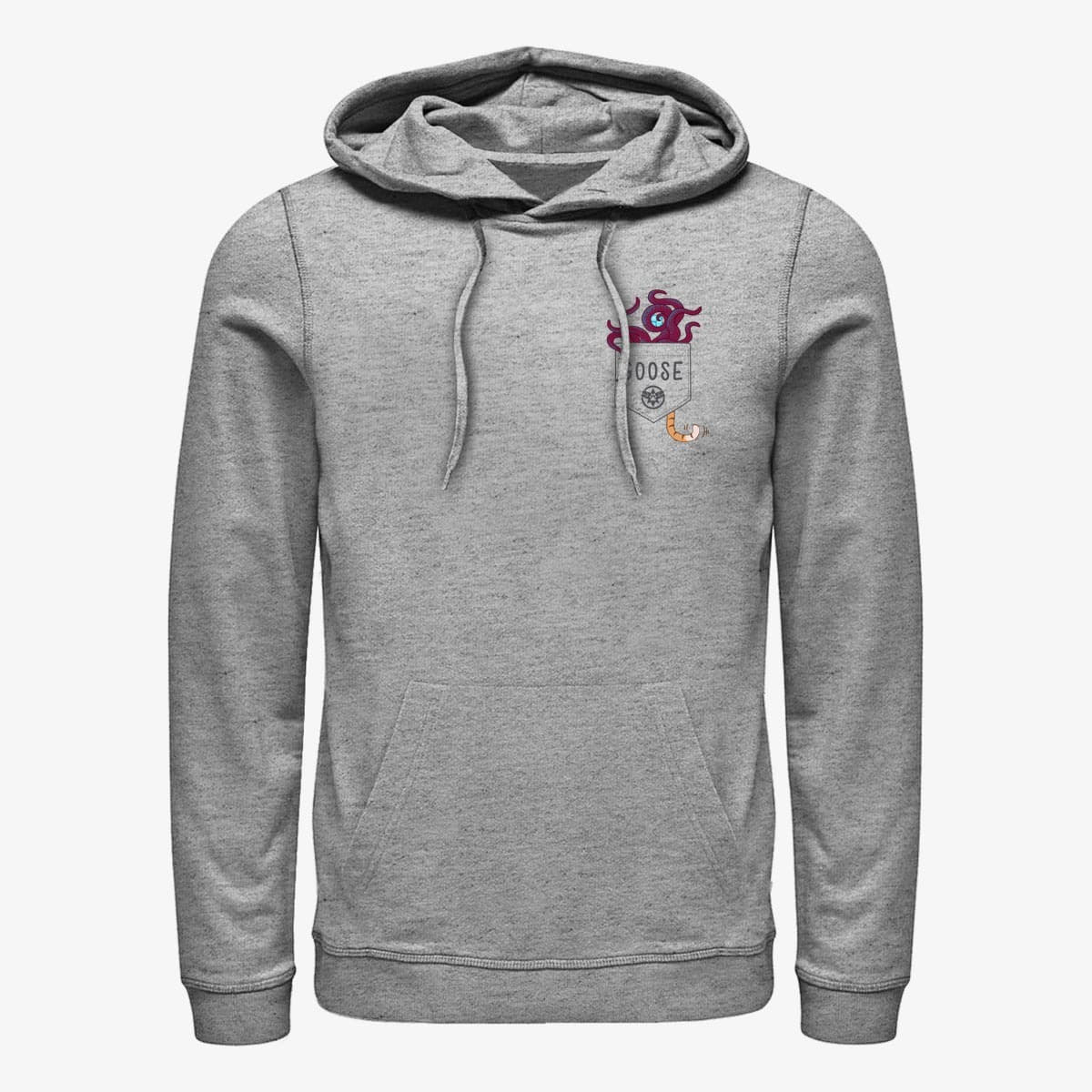 Sweatshirts Merch Captain Marvel: Movie - Goose Flerken Pocket Unisex Hoodie Heather Grey