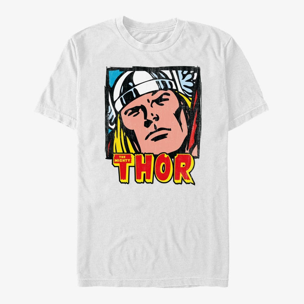 T-Shirts Merch Marvel Avengers Classic - Close Up Unisex T-Shirt White