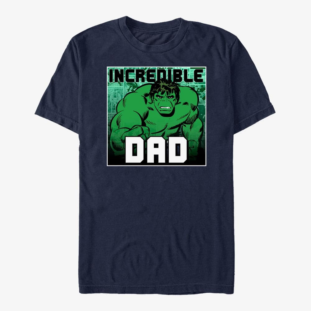 T-shirts Merch Marvel Avengers Classic - Incredible Dad Unisex T-Shirt Navy Blue
