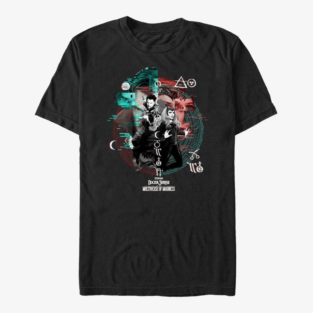   Μπλούζες Merch Marvel Doctor Strange 2 - Magic Glitch Unisex T-Shirt Black