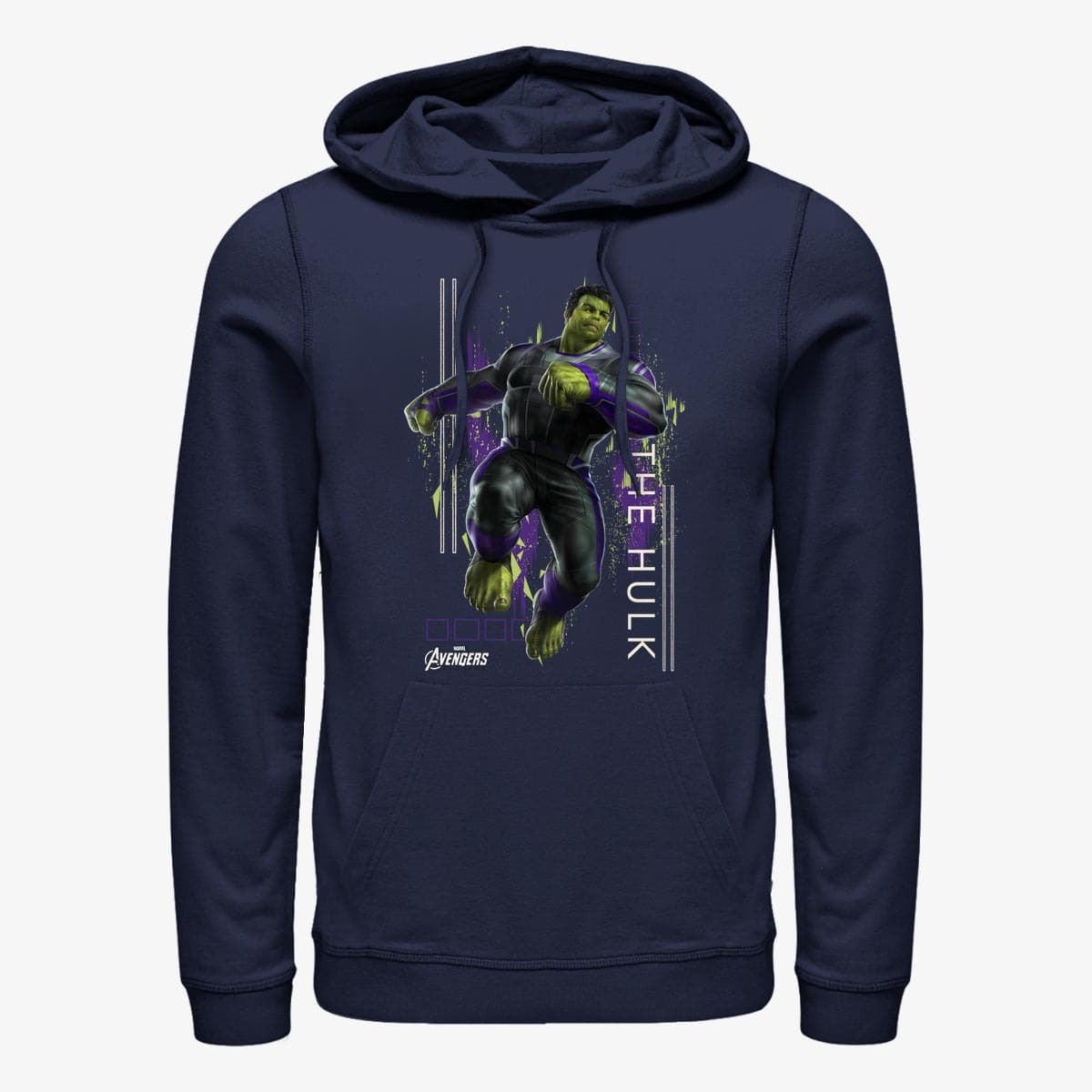 Dukserice Merch Marvel Avengers: Endgame - Hulk Motion Unisex Hoodie Navy Blue