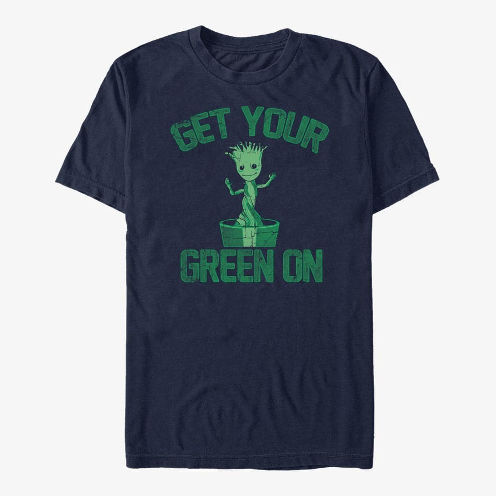 T-Shirts Merch Marvel GOTG 2 - Side View Star Unisex T-Shirt Navy Blue