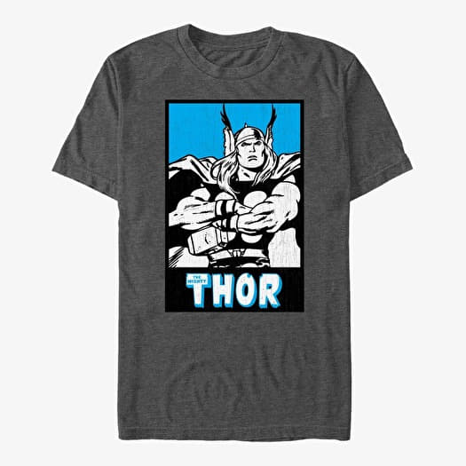 T-särk Merch Marvel Avengers Classic - Thor Poster Unisex T-Shirt Dark Heather Grey
