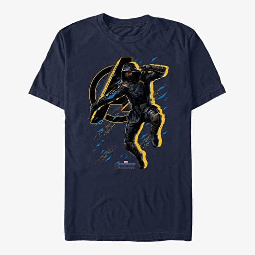 Tričko Merch Marvel Avengers: Endgame - Ronin Splatter Unisex T-Shirt Navy Blue