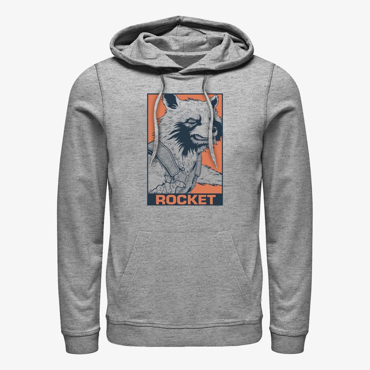 Kapuutsikud ja kampsunid Merch Marvel Avengers: Endgame - Pop Rocket Unisex Hoodie Heather Grey