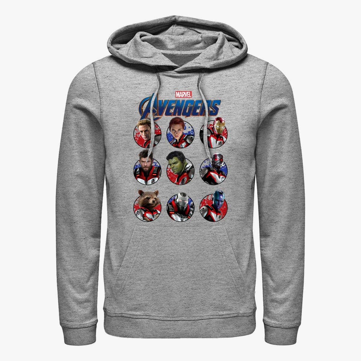Hoodies and sweatshirts  Merch Marvel Avengers: Endgame - Heroic Group Unisex Hoodie Heather Grey