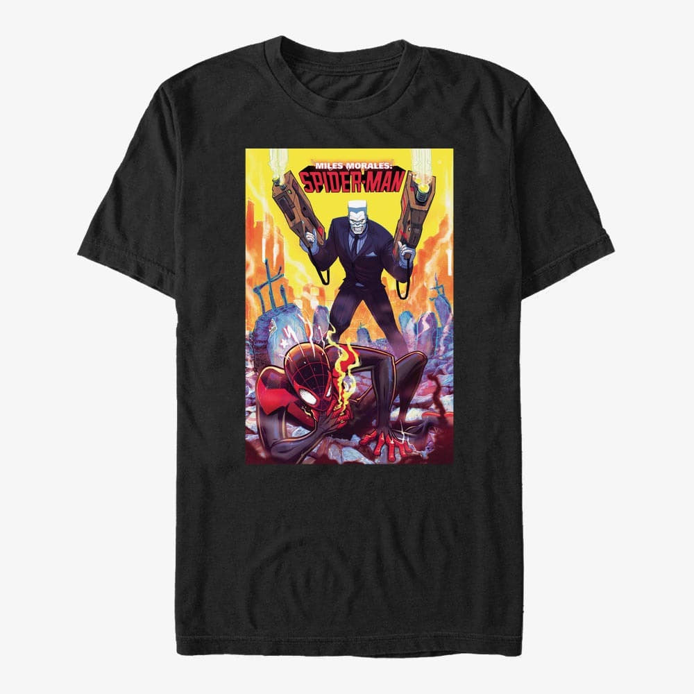 T-Shirts Merch Marvel Spider-Man Classic - Miles Morales SpiderMan Unisex T-Shirt Black