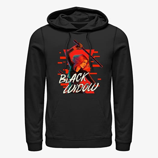 Sweat-shirt Merch Marvel Black Widow: Movie - Graphic Black Widow Unisex Hoodie Black