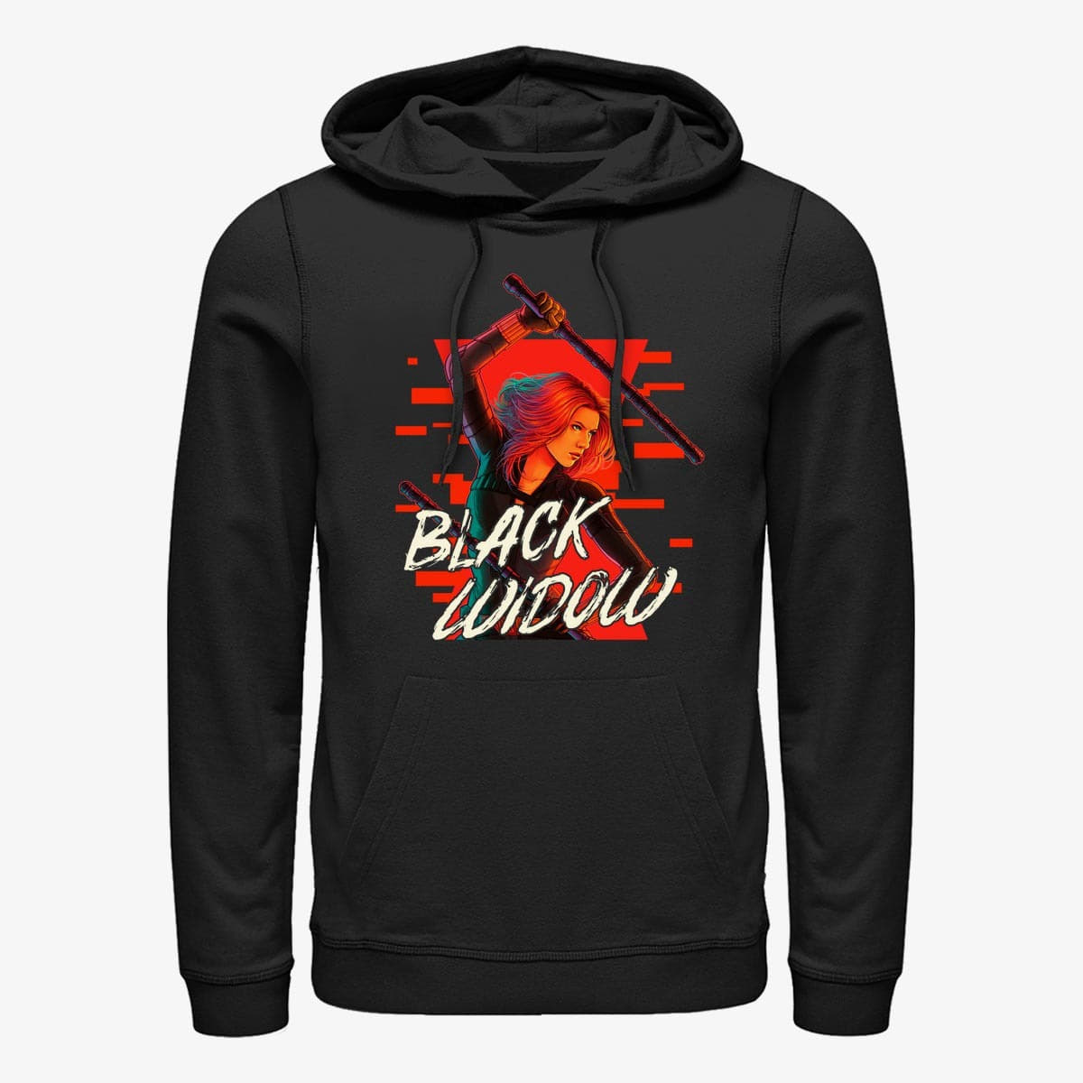 Hoodies and sweatshirts  Merch Marvel Black Widow: Movie - Graphic Black Widow Unisex Hoodie Black