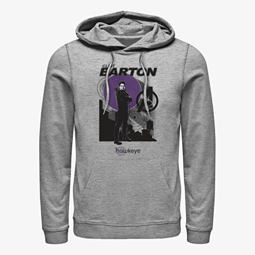 Hoodies and sweatshirts Merch Marvel Hawkeye Red Moon Skyline Unisex Hoodie Heather Grey Queens
